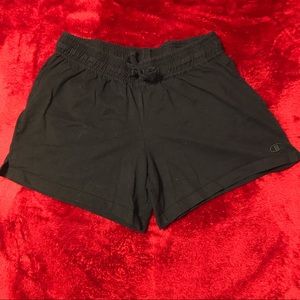 Women’s Black Champion Cotton Shorts Size Medium